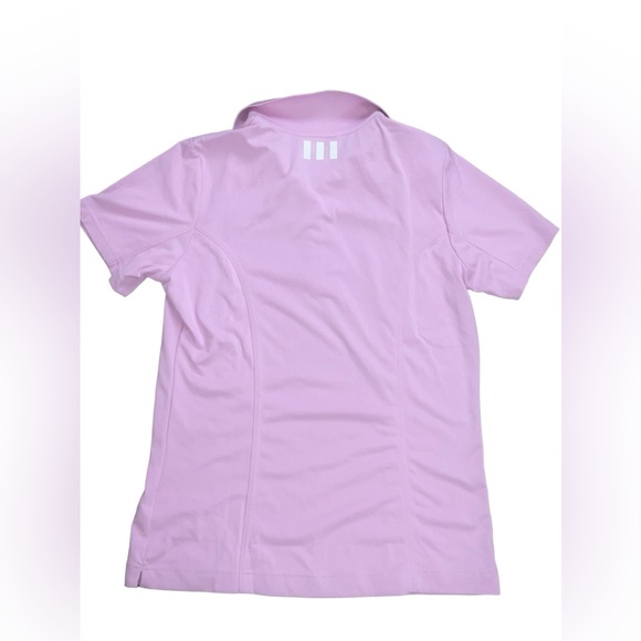 Adidas Golf Pure Motion Pink Golf Polo Shirt with NBC Golf embroidered logo NWT - Picture 4 of 6